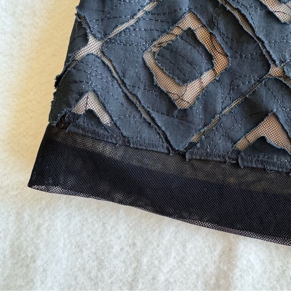 Lyndia Mini Black Fit and Flair Dress Puff-Sleeves Size 8 - Picture 7 of 12